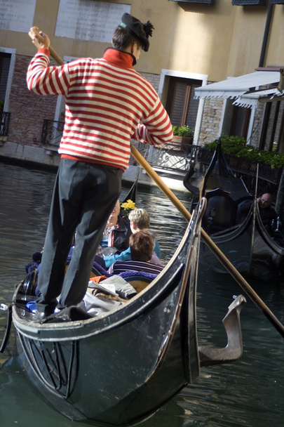 Gondolier v Benátkách - Fotografie, Obrázek