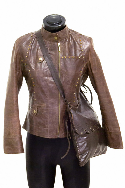 Jacket and luxury leather boot in a dummy - Photo, Image