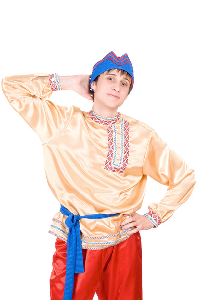 Homme en costume national russe. Isolé
 - Photo, image