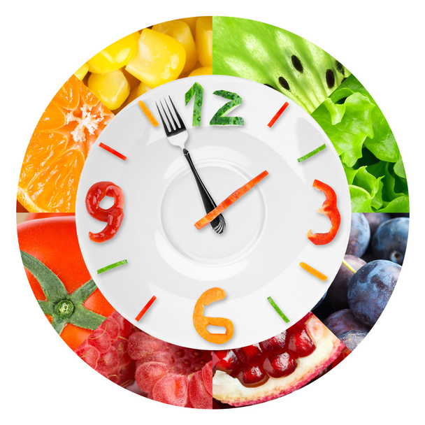 Food clock - Foto, Imagem
