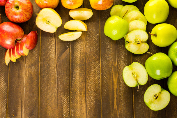 Variety of organic apples - Photo, image