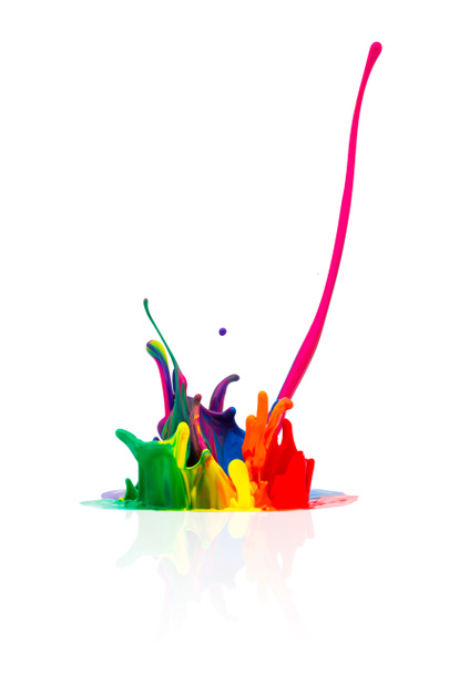 абстрактні барвисті розбризкування фарби
 - Фото, зображення
