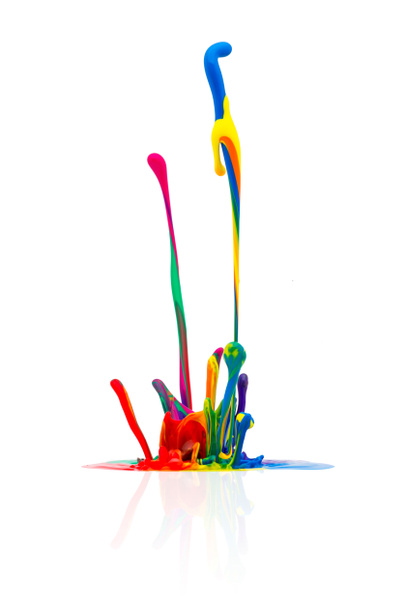 Pintura colorida salpicando
 - Foto, Imagem