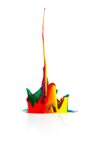 абстрактный красочный брызг краски
 - Фото, изображение
