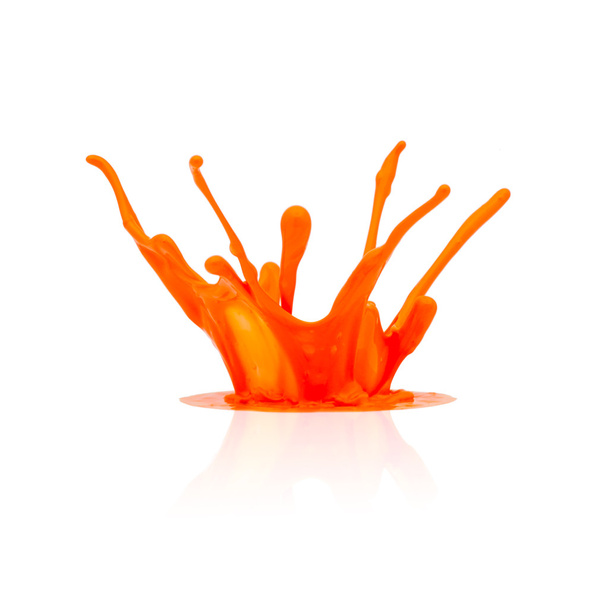 Éclaboussures de peinture orange
 - Photo, image