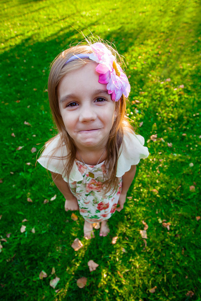 6 years old girl in the park - Foto, Imagem