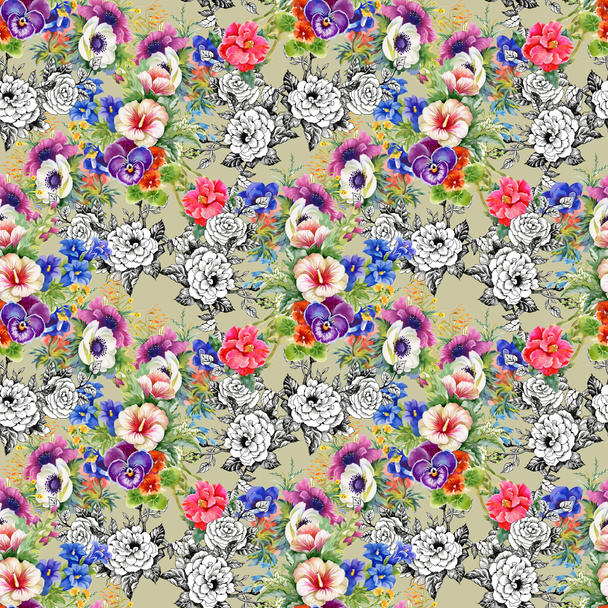 Floral seamless pattern - Foto, immagini