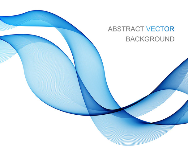Abstract colored wave on white - Vector, imagen