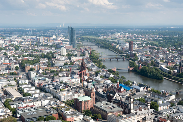 Skyline of Frankfurt city in Germany - Φωτογραφία, εικόνα