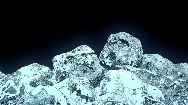 Cubo de hielo 3D
 - Foto, Imagen