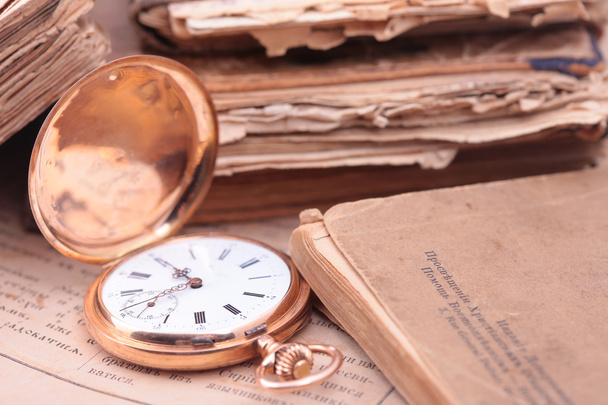vintage relógio de bolso closeup
 - Foto, Imagem
