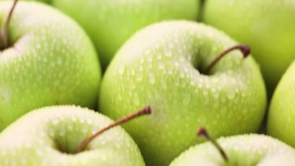 Βιολογικά πράσινα μήλα - Πλάνα, βίντεο