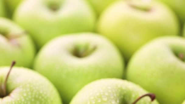 organic green apples - Footage, Video