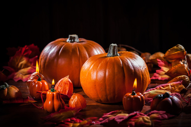 sütőtök, a hálaadó és a halloween - Fotó, kép