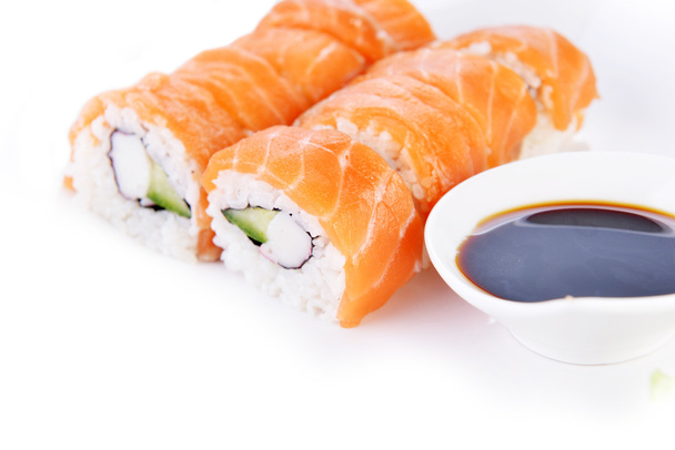 Sushi set with sauce - Foto, Imagem