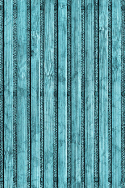 Foto van bamboe placemat, cyaan gekleurd, gebleekt en Mottl - Foto, afbeelding