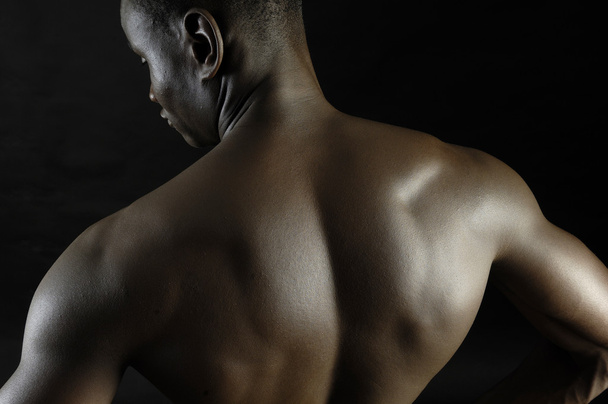back of a naked African boy - Fotografie, Obrázek
