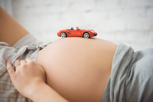 midsection of pregnant woman - Valokuva, kuva
