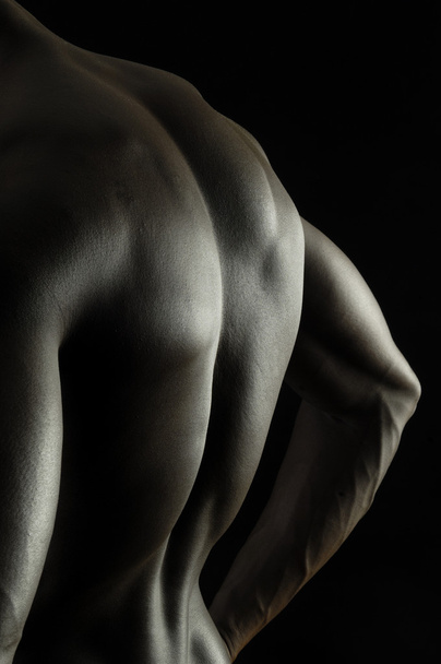 back of a naked afrincan boy - Photo, Image