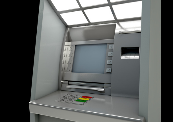 Zbliżenie ATM fasadowe - Zdjęcie, obraz