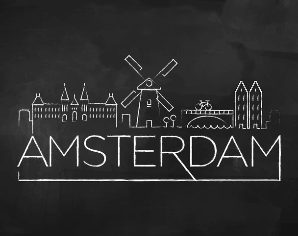 Амстердам Сіті горизонт
 - Вектор, зображення
