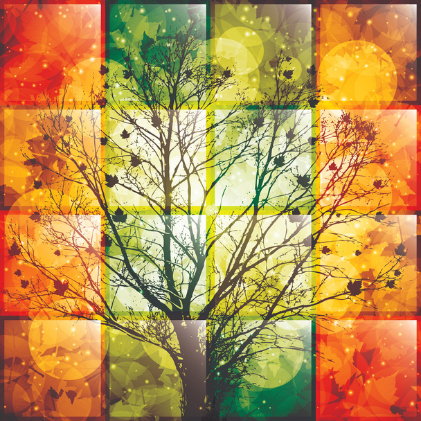 秋のツリー - ベクター画像