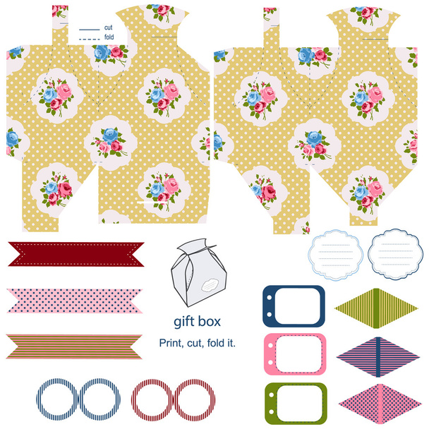 Cottage chic party set - Vector, Image
