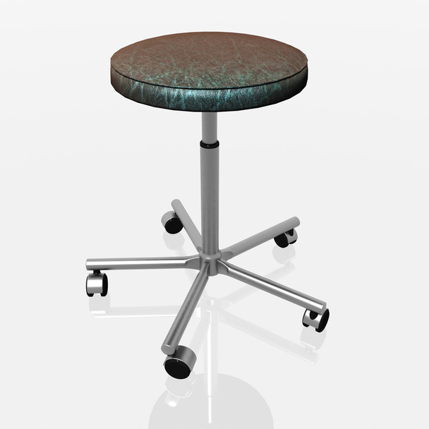 Chair on casters without a back - Foto, Imagen
