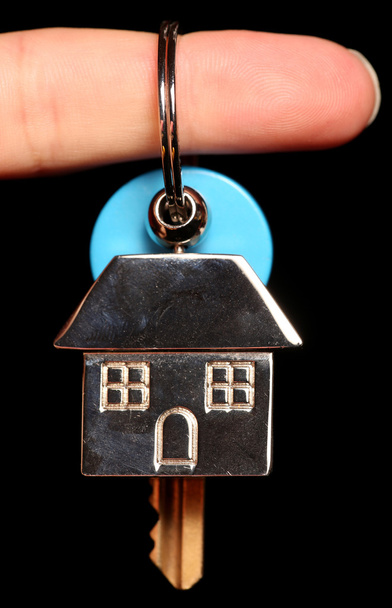 House keyring and key - Photo, Image
