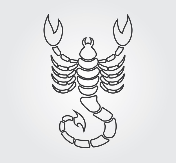 Jednoduchý ikona: Scorpion - Vektor, obrázek