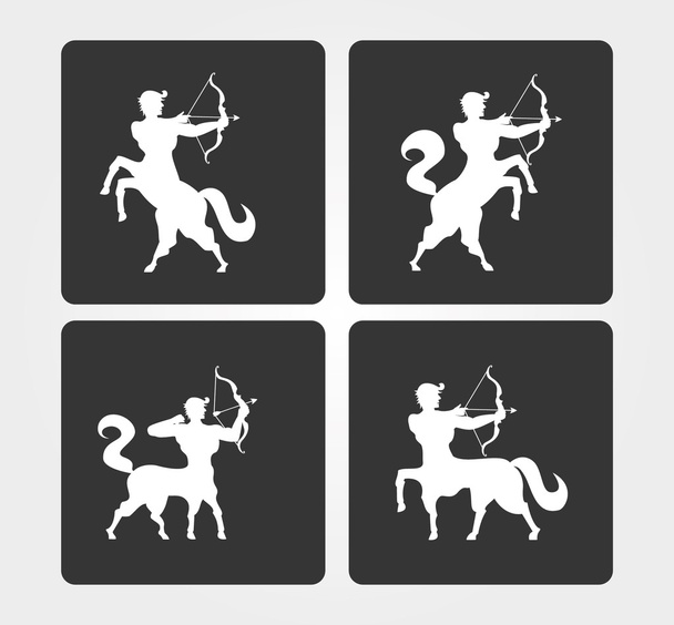 Simple Icons: Sagittarius - Vector, Image