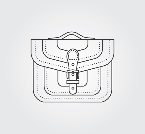 Icônes simples : sac en cuir
 - Vecteur, image