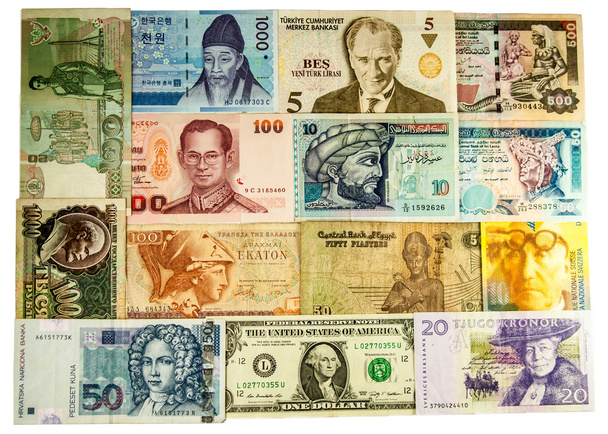 Portraits on the banknotes - Photo, Image