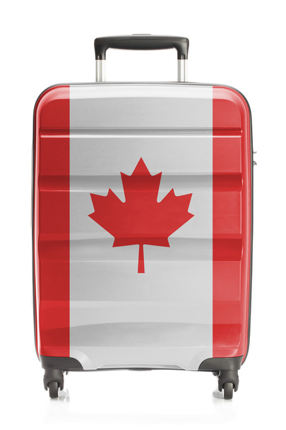 Suitcase with national flag series - Canada - 写真・画像