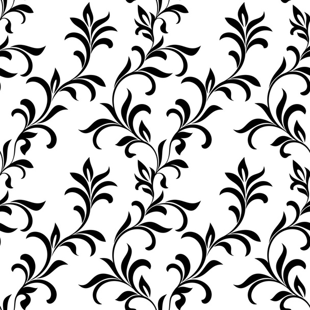 Elegant seamless pattern with classic tracery on a white background. - Вектор,изображение