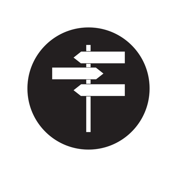 panneau de signalisation blanc et noir isolé sur fond blanc
 - Vecteur, image