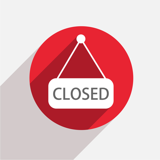 Vector modern closed red circle icon - Vector, Image