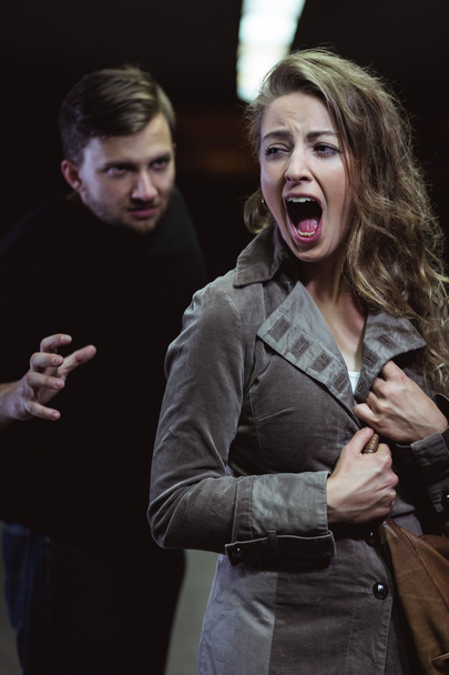 Woman is screaming - Foto, immagini