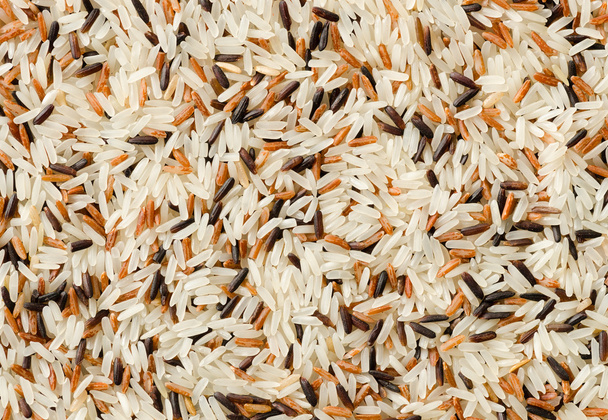 Nyers mix rizs szemek háttér részlete - Fotó, kép