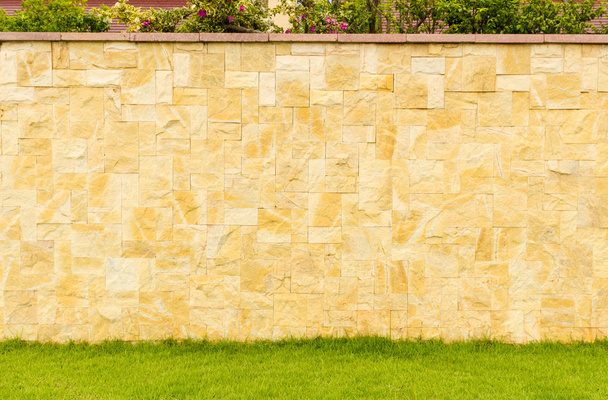 pattern color of modern style design decorative real stone wall - Photo, Image