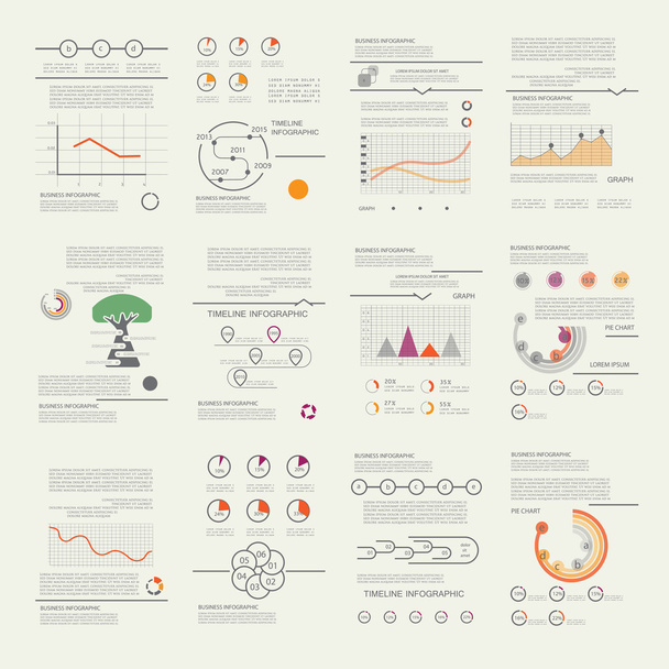 Design for business data visualization - Vector, Image