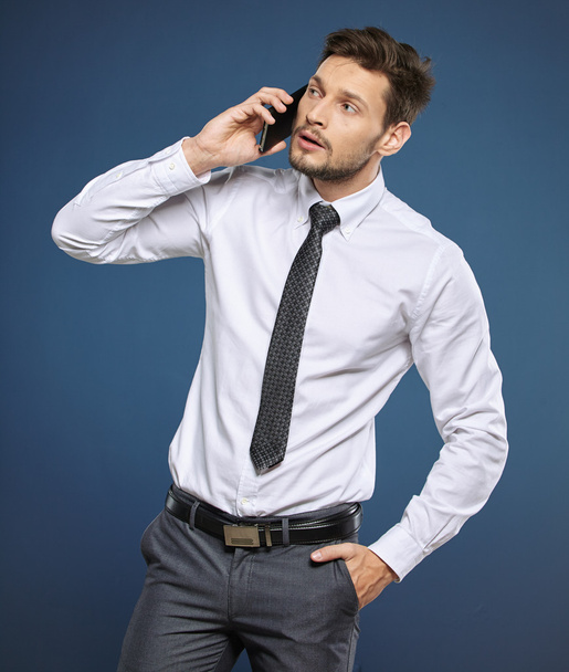 businessman with mobile phone - Foto, imagen