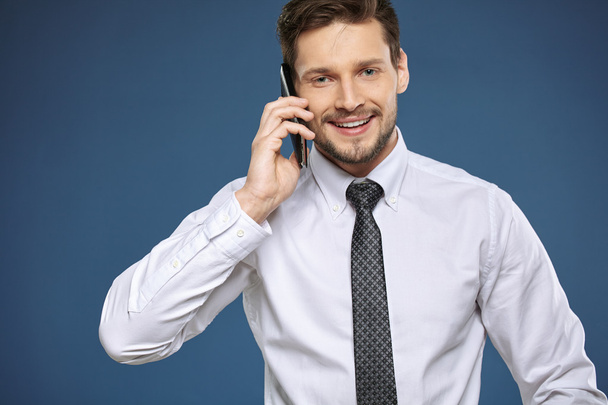 businessman with mobile phone - Photo, image