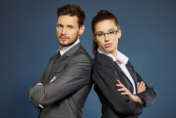 Business couple in suits - Photo, image