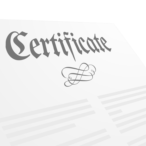 certificat - Vecteur, image