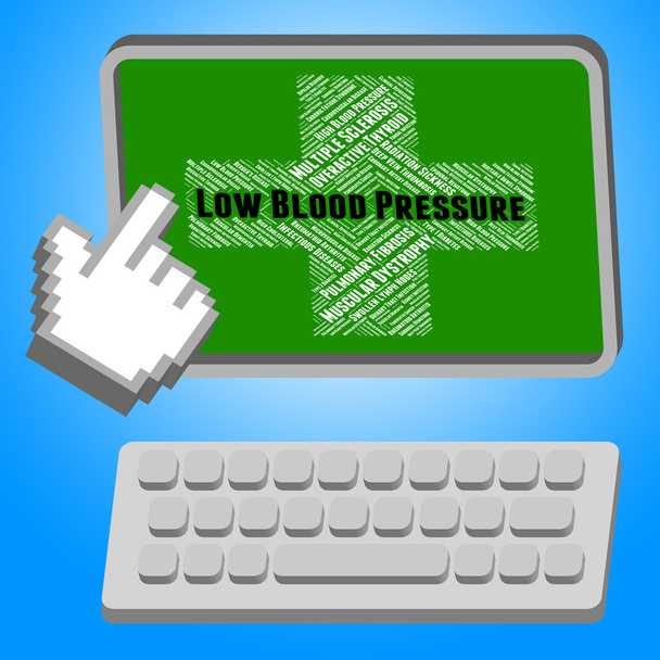 Faible pression artérielle signifie mauvaise santé et affliction
 - Photo, image