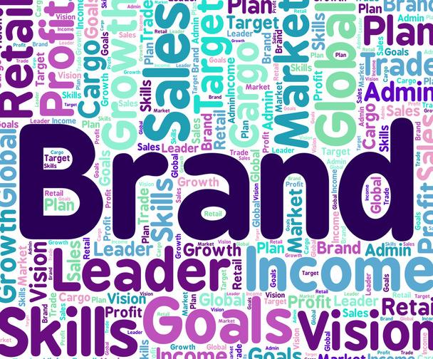Brand Word Means Company Identity and Brands
 - Фото, изображение