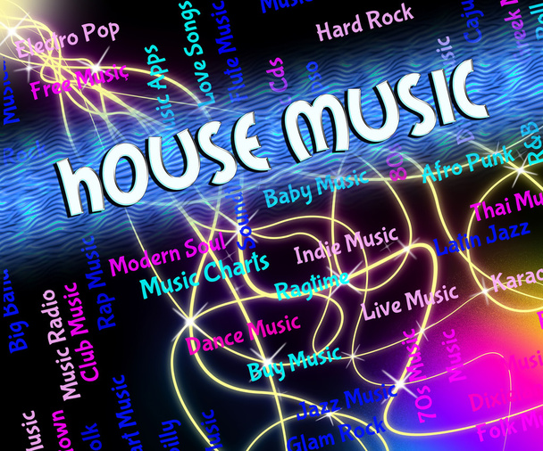 House Music Represents Sound Tracks And Acoustic - Photo, Image