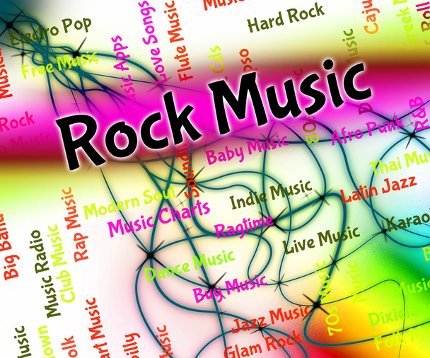 Música Rock muestra la pista de sonido y la armonía
 - Foto, Imagen