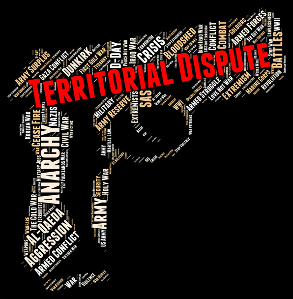 Disputa territorial indica diferença de opinião e disputa
 - Foto, Imagem